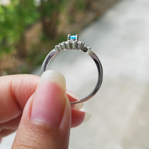 NEW! March (Aquamarine) Birthstone Silver … - Picture 5 of 10